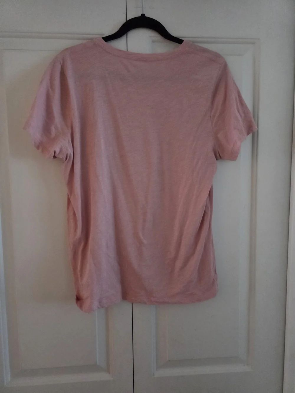 J. Crew Pink Short Sleeve Tee with Blue & Orange Beach Graphic - Picture 2 of 4